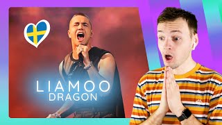 LIAMOO with quotDRAGONquot at Melodifestivalen 2024 I reacted to his live performance Heat 2 [upl. by Caassi69]