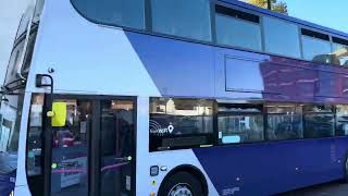 First Hadleigh ADL Enviro 400 E40D 33750 SN12AOK departs Southend on service 20 241024 [upl. by Eelyah]