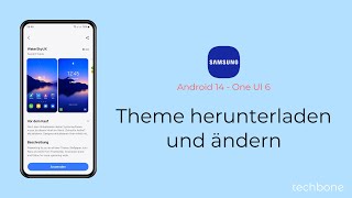 Theme herunterladen und ändern  Samsung Android 14  One UI 6 [upl. by Euqirne]