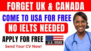 Come To USA As A Care Giver Without IELTS Anyone Can Apply  Free Visa To USA🇺🇸 [upl. by Lacey638]