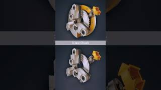 Three Jaw Chuck📌3D Cad Design basicmechanical engineering mechanicaldesigner youtube shorts [upl. by Bree]