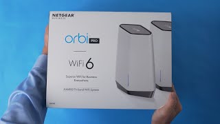 Unboxing the NETGEAR Orbi Pro WiFi 6 [upl. by Oinotna]