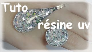 ★Tuto résine uv bijoux diamant [upl. by Norag]