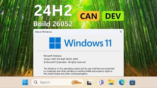 Windows 11 build 26052  Sudo Aero Peek amp More [upl. by Aihsad661]