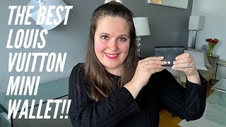 LOUIS VUITTON BUSINESS CARD HOLDER VS ROSALIE COIN PURSE  LV WALLET COMPARISON REVIEW amp WHAT FITS [upl. by Eivets69]