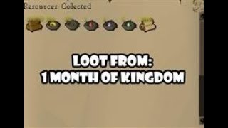 OSRS Loot from 1 Month of kingdom Maple and Mahogany only 2017 Money Maker [upl. by Anwahsed184]