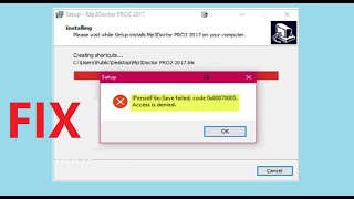 IPersistFile Save failed 0x80070005 Access is denied error while installing programs on Windows [upl. by Ruthven567]