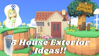 5 Villager House Exterior Ideas for ACNH Design Tips and Tricks [upl. by Mathis]