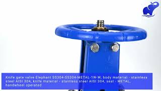 Overview of Knife Gate Valve Elephant SS304SS304METAL1WW [upl. by Noillid121]