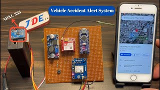 Vehicle Accident Alert System Using ADXl335 Sensor With GPS And GSM [upl. by Repinuj]