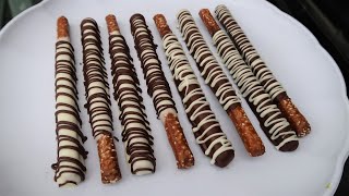 CHOCOLATE COVERED PRETZEL RODS [upl. by Llyrpa]