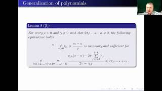 Szymon Ignaciuk Physical interpretation of the membership to Kaplan classes of certain functions [upl. by Onaicilef]