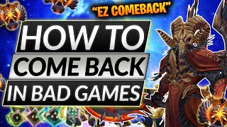 HOW TO COME BACK IN LOSING GAMES  11K MMR Tips amp Strategies To Gain Rank  Dota 2 735b Doom guide [upl. by Aliekahs846]