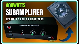 400W SUBWOOFER AMPLIFIER FOR 12 INCH SUBWOOFERS SUB AMPLIFIER FOR AVR [upl. by Brittni]