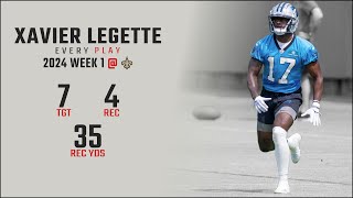 Xavier Legette Week 1 Replay Every Target and Catch  New Orleans Saints [upl. by Werner]