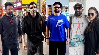 Jackky Bhagnani Stebin Ben Manish Paul amp Remo DSouza Spotted At Airport [upl. by Ynez781]