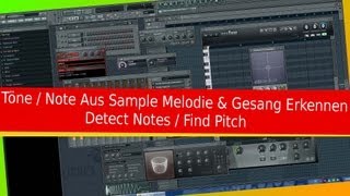 50 FL STUDIO FRUITY LOOPS A  Z TONART MELODIEN NOTEN ERKENNEN FIND DETECT SAMPLE PITCH NOTES TON [upl. by Siaht]