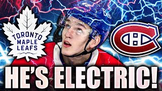 LANE HUTSON IS ABSOLUTELY ELECTRIC MONTREAL CANADIENS VS TORONTO MAPLE LEAFS PROSPECTS REVIEW [upl. by Nibaj]