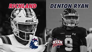 TXHSFB 10 Richland vs 3 Denton Ryan 5A DISTRICT REMATCH 2024 Texas High School Football Playoffs [upl. by Ahtibat]