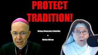 Mother Miriam Live  A Warning About The Catholic Mass from Bishop Schneider [upl. by Airdnaxela758]