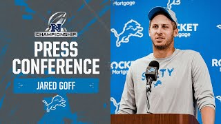 Jared Goff Press Conference  Jan 24 2024 [upl. by Jacquetta]