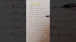 Hurts So Good 🌼  Astrid S englishwithvk lyricvideo songlyrics lyrics [upl. by Flavian]