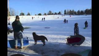 Stubbs Park Sledding Centerville OH [upl. by Anileva746]