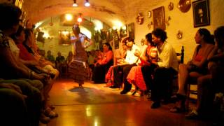 Flamenco show in a cave Granada Spain  2012 [upl. by Adelia]