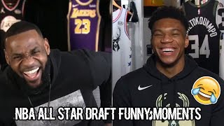 Team LeBron and Team Giannis Live All Star Draft Funny Moments [upl. by Frerichs]