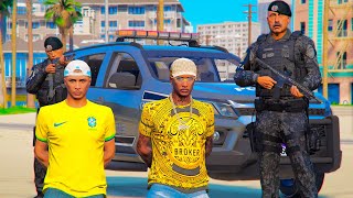 GTA V  VIDA REAL FUI PRESO POR CAUSA DA ARMA DE GEL 😪  37 [upl. by Yellhsa]