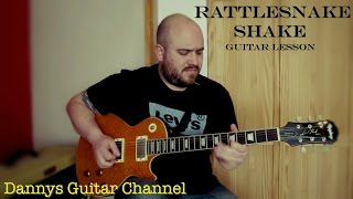 Rattlesnake Shake  Peter Green  Fleetwood Mac  Guitar Lesson [upl. by Elvia]