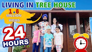 Challenge  Living in Tree House  24 Hours  RS 1313 STORIES [upl. by Anoo372]