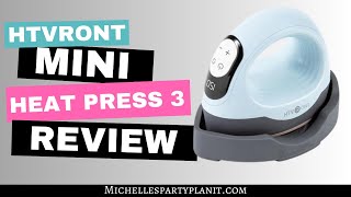 HTVRONT Mini Heat Press 3 Review Best Compact Heat Press for Cricut Crafts and Sublimation [upl. by Cal180]