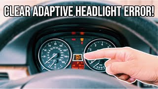 How To Clear BMW AFS Adaptive Headlight Error w BimmerCode  E90 E92 328i 335i M3 [upl. by Reginald360]