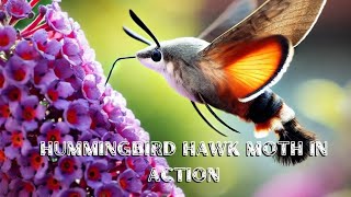 Hummingbird Hawk Moth In Action [upl. by Erny]