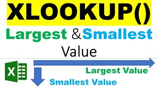 Largest and Smallest Value with XLOOKUP in ExcelXLOOKUP for Smallest and Largest Value in Excelhow [upl. by Delorenzo]