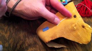 Beading How To  Applique Stitch [upl. by Anaytat694]