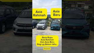 Perbezaan Axia rahmah dan Axia baru bahagian hadapan perodua peroduaaxia rahmah [upl. by Oza]