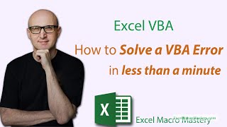 How to Solve a VBA Error in Less Than a Minute [upl. by Tormoria]