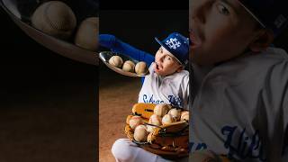 Big glove big spoon big appetite EATING baseball photoshoot sportsphotographer [upl. by Hortensa912]