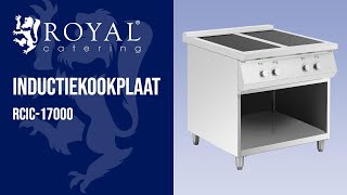 Inductiekookplaat Royal Catering RCIC17000  Productpresentatie 10012789 [upl. by Dallman]