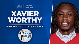 Chiefs WR Xavier Worthy Talks Mahomes DeAndre Hopkins amp More with Rich Eisen  Full Interview [upl. by Barhos]