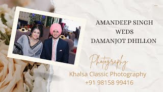 LIVE  Amandeep Singh Weds Damanjit Dhillon  Wedding Ceremony [upl. by Seften]