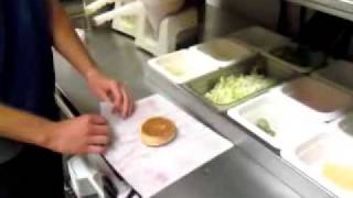 MCDONALDS super fast burger wrapping [upl. by Cochard301]