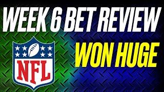 NFL WEEK 6 GAMES amp BET REVIEW 911 BETS CASHED BIG [upl. by Burnley]