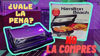 RESEÑA SANDWICHERA PANINI  HAMILTON BEACH  CARLOS LOVERA [upl. by Gaeta]