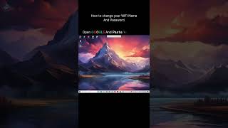 How to change WIFI Name and Password [upl. by Aynotak]