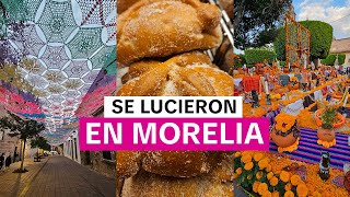 Los Michoacanos si Saben Celebrar el Día de Muertos 🕯️💀 Así Luce El Centro de Morelia [upl. by Stroup]