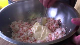 how to make Crab salad for sushi rolls [upl. by Luigino94]