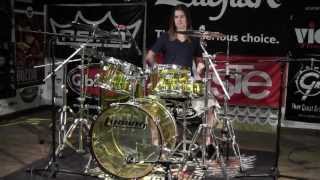 Greenbrier  Ludwig Big Beat Yellow Vistalite Drum Set Solo Demo  Huge Arena Sound [upl. by Redfield]